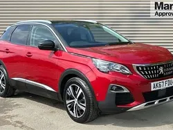 Ultimate red Used 2017 Peugeot 3008 Allure Estate | £10,701 (Fair price)