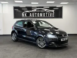 Black Used 2016 VW Polo R-line Hatchback | £9,290 (Fair price)