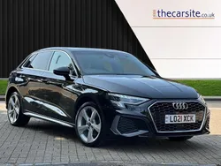 Black Used 2021 Audi A3 Sportback e-tron S-Line Sedan | £17,995 (Fair price)