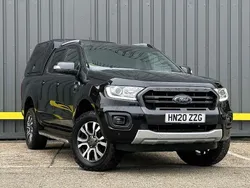 Black Used 2020 Ford Ranger Wildtrack Pickup | £14,795 (Fair price)