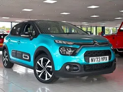 Spring blue Used 2024 Citroën C3 PureTech Hatchback | £16,489 (Fair price)