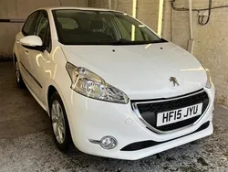White Used 2015 Peugeot 208 Active Hatchback | £3,990 (Fair price)