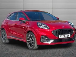 Fantastic red Used 2024 Ford Puma Gen-E ST-Line Hatchback | £19,875 (A bit pricey)