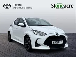 White Used 2022 Toyota Yaris Hybrid Design Hatchback | £14,250 (Good price)