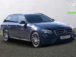 Blue Used 2020 Mercedes E220 AMG line Estate | £27,399 (Expensive)