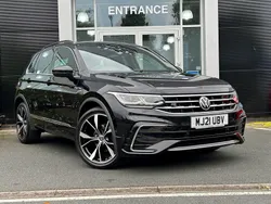 Black Used 2021 VW Tiguan R-line SUV | £26,723 (A bit pricey)