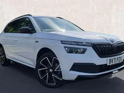 White Used 2021 Skoda Kamiq Monte Carlo SUV | £17,593 (Fair price)