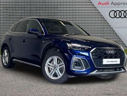Blue Used 2021 Audi Q5 S-Line SUV | £32,795 (A bit pricey)