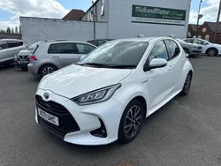 White Used 2021 Toyota Yaris Hybrid Design Hatchback | £14,999 (Fair price)