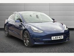 Blue Used 2019 Tesla Model 3 Performance Sedan | £17,990 (Fair price)