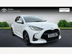White Used 2024 Toyota Yaris Hybrid Design Hatchback | £18,541 (Fair price)