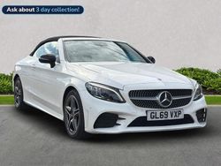 White Used 2020 Mercedes C220 AMG Line Premium Cabriolet | £20,989 (Fair price)