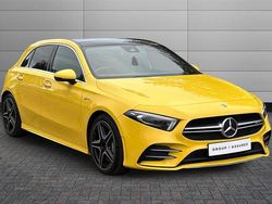 Sun yellow Used 2019 Mercedes A35 AMG Premium Plus Hatchback | £23,490 (Fair price)