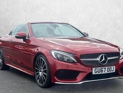 Red Used 2017 Mercedes C220 AMG Line Premium Plus Cabriolet | £17,900 (Fair price)