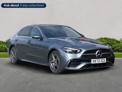Grey Used 2022 Mercedes C300e AMG line Sedan | £30,599 (Fair price)