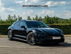Jet black metallic Used 2024 Porsche Taycan Sport Turismo Sedan | £64,990 (Fair price)