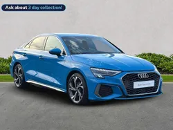 Blue Used 2022 Audi A3 S-Line Sedan | £19,401 (Good price)