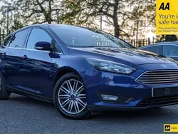 Blue Used 2017 Ford Focus Zetec Hatchback | £6,768 (Fair price)
