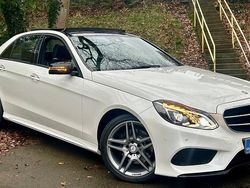 White Used 2016 Mercedes E220 AMG Sedan | £15,999 (Fair price)