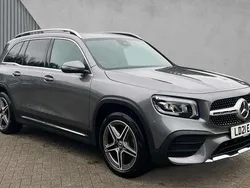 Mountain grey metallic Used 2021 Mercedes GLB200 AMG line SUV | £27,655 (Fair price)