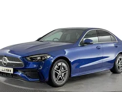 Blue Used 2023 Mercedes C300e AMG line Sedan | £27,920 (Fair price)