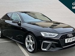Black Used 2021 Audi A4 S-Line Sedan | £19,734 (Fair price)
