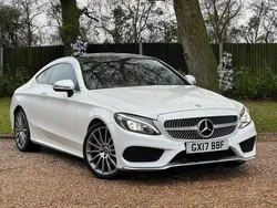 White Used 2017 Mercedes C200 AMG line Coupe | £14,995 (Expensive)