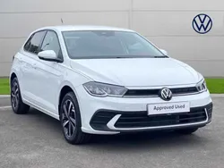 White New 2025 VW Polo Match Hatchback | £19,772 (Expensive)