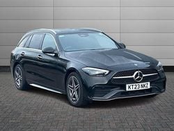 Obsidian black Used 2023 Mercedes C300e AMG Line Premium Plus Estate | £30,150 (Good price)