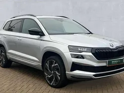 Brilliant silver metallic Used 2024 Skoda Karoq SportLine SUV | £24,490 (Good price)