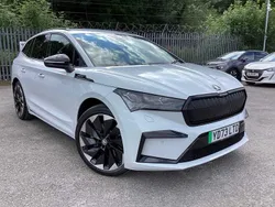 Moon white metallic Used 2023 Skoda Enyaq iV SportLine SUV | £30,495 (Fair price)