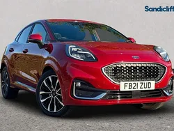 Fantastic red (exclusive paint) Used 2021 Ford Puma Gen-E Hatchback | £16,914 (Fair price)