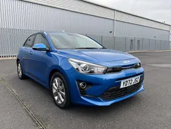 Azure blue Used 2022 Kia Rio 3 Hatchback | £13,990 (Fair price)