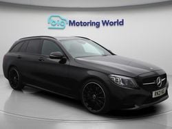 Black Used 2021 Mercedes C300 AMG line Estate | £24,100 (Fair price)