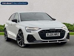 White Used 2025 Audi S3 Sportback Black Edition Hatchback | £42,327