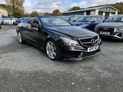 Black Used 2017 Mercedes E350 AMG line Cabriolet | £17,995 (Good price)
