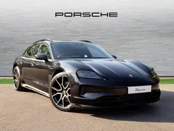Jet black metallic New 2024 Porsche Taycan 4S Sport Turismo Sedan | £90,990 (Fair price)