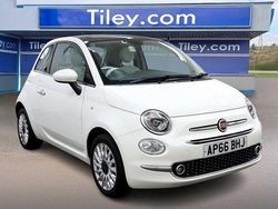 White Used 2016 Fiat 500 Lounge Hatchback | £6,490 (Fair price)