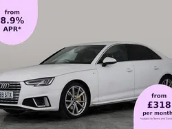 White Used 2019 Audi A4 S-Line Sedan | £18,448 (Fair price)