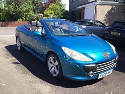 Blue Used 2008 Peugeot 307 CC Sport Cabriolet | £1,275 (Fair price)