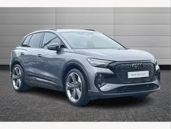 Typhoon grey Used 2025 Audi Q4 e-tron Black Edition SUV | £38,495 (Fair price)