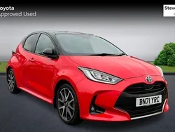 Orange Used 2021 Toyota Yaris Hybrid Edition Hatchback | £16,517 (A bit pricey)