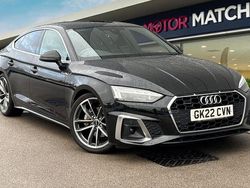 Black Used 2022 Audi A5 Sportback S-Line Hatchback | £24,490 (Fair price)