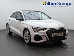 White Used 2021 Audi A3 S-Line Sedan | £16,750 (Good price)