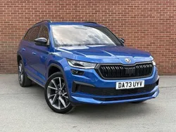 Race blue Used 2023 Skoda Kodiaq SportLine SUV | £35,490 (A bit pricey)