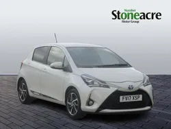 White Used 2017 Toyota Yaris Hybrid Hatchback | £12,995 (Fair price)