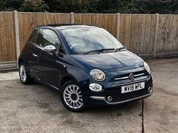 Blue Used 2018 Fiat 500 Lounge Hatchback | £7,980 (Fair price)