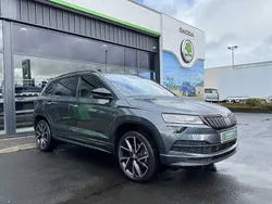 Quartz grey metallic Used 2021 Skoda Karoq SportLine SUV | £23,495 (Fair price)