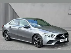 Mountain grey metallic Used 2021 Mercedes A180 AMG line Sedan | £19,979 (Fair price)
