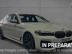 White Used 2022 BMW 520 M Sport | £28,557 (Fair price)